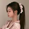 Elegante y sofisticado accesorio para el cabello de pinza de plátano para dar volumen al cabello, pinza de pelo de cola de caballo a la moda, pasador de lunares dulces estilo coreano