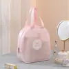 Bolsa de Cosméticos Portátil para Viagem com Clipe Bolsa de Higiene Pessoal em Rede Translúcida Impermeável Bolsa de Armazenamento EVA Portátil Bolsa Separada para Seco e Molhado