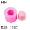 Molde de Silicone de Seis Cavidades Único em Forma de Marshmallow Pequeno e Grande Molde de Decoração de Chocolate Fondant para Pudim de Marshmallow