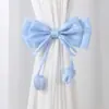 Decoração de Casa Estilo Novo Transfronteiriço Fresca e Simples, Prendedores de Cortina Fofos e Doces Sem Furos, Acessórios de Gaze Branca