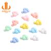 Nueva funda para teléfono móvil con nubes de arcoíris, hecha a mano, con pegamento en crema, accesorios de resina.