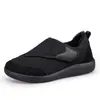Zapatos de ancho especial con forro polar para uso transfronterizo para personas mayores, zapatos de ajuste holgado para pies anchos y juanetes, zapatos sin cordones para papá, zapatos para corrección de juanetes, zapatos para caminar