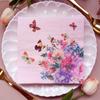 Directo de fábrica en stock servilletas de impresión a color flores y plantas pañuelo facial pañuelo de fiesta transfronterizo AliExpress venta caliente