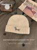 [Mi cabeza no es redonda] gorro tejido de cachorro para niños otoño e invierno 2024 nuevo para mostrar la cara cabeza pequeña grande circunferencia gorro de lana