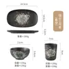 Venta al por mayor de vajilla con un juego de 4 piezas para mesas de hot pot en Yunnan, Guizhou y Sichuan, adecuado para comercio exterior transfronterizo
