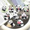 Parche acrílico coreano con diseño de panda de dibujos animados, hecho a mano, con diseño de dibujos animados, para refrigerador, accesorio para el cabello