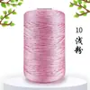 125g Ligero Hilo de Seda Helada Hilo de Lino Helado Tejido Medio Fino Bolsa DIY Cojín Hilo Hueco Hilo Brillante Hilo para Crochet