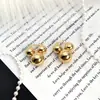Pendientes de Bola Metálicos Brillantes Personalizados de Tendencia Transfronterizos para Mujer Moda Simple Geométricos de Gama Alta Pendientes en Forma de U Pendientes