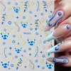Pegatinas de Uñas y Delineador de Ojos Transfronterizos Full Beauty Mariposa Dorada y Plateada Gota de Agua Pegatinas Líquidas para Uñas
