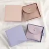 Bolsa para Joyería Estilo Coreano Bolsa para Empaque de Regalo de Cuero PU Bolsa de Almacenamiento para Anillos, Collares y Pendientes con Hebilla Oculta