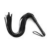 Divertidos productos femeninos látigo de cuero negro accesorios látigo suelto mini juguete SM cuero adulto barba fina látigo de cuatro colores