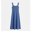 Vestido de Punto con Tirantes Finos para Mujer, Adecuado para Primavera y Otoño, Se Puede Usar como Prenda Interior o como Vestido Largo, Sexy y Ajustado, Elegante Vestido de Tirantes para Verano