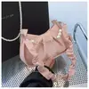 Nuevo Bolso de Mano con Cuentas Estilo Chino para Mujer 2025 Nuevo Verano Diseño de Nicho Bolso Cruzado con Cadena Bolso de Hombro Plegado