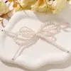 Acessórios de Cabelo Estilo Ballet Frescos e Doces com Pérolas e Laços Duplos DIY, Doce e Descolados, Acessórios de Flor para Sapatos