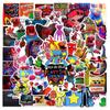 50 nova caixa bobbi monstro jogo graffiti adesivos telefone móvel computador água copo bagagem guitarra notebook adesivos