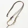 Cordón Trenzado de Cuero Encerado para Colgante de Jade Wenwan Colgante de Oro Collar Simple de Alta Calidad Cordón Venta al por Mayor