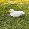 Modelo de Animal Pato Simulado Paisagem de Jardim Plástico Pato Falso Pátio Externo Jardim Piscina Decoração Ornamento