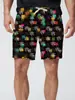 Venda Direta de Fábrica Calças de Cinco Pontos Impressas em 3D Calças Havaianas de Praia Masculinas Shorts para Férias na Beira-Mar Venda Quente Transfronteiriça Novo Estilo