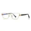 Gafas Anti-Luz Azul Transfronterizas 3170 Estilo Literario Metal Marco Pequeño Modernas Unisex Lisas Fuente de Fábrica