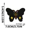 Parche de Tela Bordado de Mariposa Multicolor de Venta Caliente Transfronterizo, Parche Termoadhesivo sin Costura, Decoración para Bolsos y Ropa
