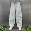 Calça Casual Masculina Versátil para Exterior de Secagem Rápida Calça Reta de Verão 2026 Nova Calça Masculina Fina Roupa de Trabalho Calça Esportiva
