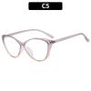 Óculos para Miopia Estilo Cat-Eye Ultra Leves Tendência Europeia e Americana Artefato de Rosto Natural Simples e Versátil Óculos Planos Anti-Luz Azul