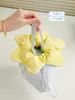 Bolsa de Mão Portátil com Cordão de Flor Criativa Fresca Grande Capacidade Nova de Alto Valor Versátil para Trabalho e Viagem Bolsa de Armazenamento