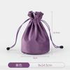 Bolsa de Terciopelo de Alta Calidad con Fondo Redondo y Cordón Super Suave Bolsa para Embalaje de Vino con Cordón Palo Rizado para el Cabello Palo para Selfies