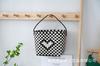 Bolso de Mano Tejido de PVC Estilo Dulce para Niña Combinable Casual para Viaje al Trabajo Bolsa para Teléfono Cesta de Verduras Bolsa de Playa
