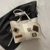 Bolsa Tote Estilo Gumeilade para Mulheres Outono e Inverno 2025 Nova Grande Capacidade Patchwork Estampada Moda Ombro Único Bolsa de Trabalho para Mulheres