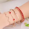 Conjunto de Pulseiras Europeu e Americano Transfronteiriço de Liga Amor Nó Criativo Borboleta Formato de Cobra Geométrico Cruz Pulseira Pulseira Joias