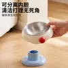 Tigela para gato, tigela de comida para gato, tigela de alimentação para gato, tigela de comida, tigela de água, tigela de aço inoxidável para cachorro, não tomba facilmente, protege a coluna cervical, tigela para pet