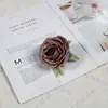 Flor Artificial rosa vintage rosa té nuevo flor de seda comercio exterior al por mayor rosa té de montaña flor de boda arreglo floral fondo decoración suave floral
