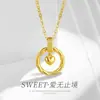 Collar de Corazón de Banda de Möbius para Mujer, Sencillo, de Alta Gama, Moderno y Versátil, Colgante de Candado Elegante, Cadena de Hueso, Joyería de Lujo Accesible