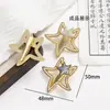 Novo grampo de cabelo retrô estilo chinês com acabamento de diamantes brilhantes e base de brocado Song, clipe simples para franja, acessório para Hanfu e cheongsam