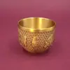 Copo de Vinho para Oferenda Dragão e Fênix de Cinco Bois em Latão Copo Pequeno para Reunião de Riqueza Estudo Chinês Mesa Ornamento Criativo Presente Decorativo