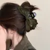 Pinza de Pelo Grande de Terciopelo para Otoño e Invierno Pinza de Tiburón para Volumen de Cabello Pinza de Pelo Adorno para el Cabello Nuevo 2025 de Alta Gama para Mujer