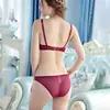 Lingerie sexy transfronteiriça estilo francês, lingerie de malha transparente ultrafina de verão, faz seios grandes parecerem menores, conjunto de lingerie plus size