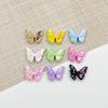 Estilo Colorido Fofo Borboleta Aglomerado de Flores Liga Pintada DIY Miçangas Corrente para Celular Colar Grampo de Cabelo Acessórios de Joalheria Material
