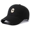 Sombrero para Hombre 2023 Otoño e Invierno Estilo Coreano Gorra de Béisbol con Letra Bordada para Mujer Gorra de Lana Cálida de Visera Dura con Ala Grande