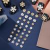 Nuevo Copo de Nieve Navideño Transfronterizo Metal Diamante Joyería Manicura Uñas Hueco Diamante Completo Manicura Uña Usable Joyería de Diamantes