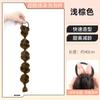 Peluca Trenza de Burbujas Resaltada Trenza Natural Trenza de Boxeo Trenza Linterna Doble Cola de Caballo Popular Trenza Retorcida de Burbujas Colorida