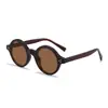 Óculos de Sol Polarizados de Armação Redonda Retro de Nicho Europeu e Americano para Homens e Mulheres, Design de Pino Cp 88643, Óculos de Sol Modernos Estilo de Rua Ins com Proteção Solar