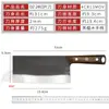 Cuchillo de Cocina Forjado Antiguo Puramente Hecho a Mano, Cuchillo Chino para Cortar, Machete Afilado para Carne para el Hogar, Cuchillo Chino para Huesos de Chef Comercial