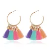 Brincos Transfronteiriços Estilo Étnico Boêmio Lantejoulas Brincos Longos com Franjas Moda Quente da Amazon Brincos Criativos
