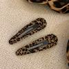 Estilo Coreano Dulce Fresco Chica Picante Estampado de Leopardo BB Clip Chica Picante 2024 Principios de Otoño Nuevo Clip Lateral Versátil Flequillo Accesorios para el Cabello Tocado