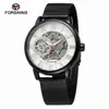 Nuevo Producto Reloj Forsining para Hombre, Moderno y Casual, Números Romanos, Correa de Malla, Diseño Hueco, Reloj Mecánico Manual