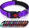 Popular Collar Reflectante de Nylon para Mascotas, Collar y Correa de Nylon Reflectante de Tela de Buceo para Perros en Stock