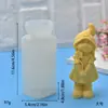 Gnomo Fofo Usando um Chapéu, Miniatura de Elfo Menina Desenho Animado, Molde de Silicone