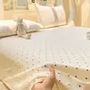 Lençol de Cama Dupla Camada de Gaze Grau A Mãe e Bebê Peça Única Verão Dormitório Infantil Lençol para Dormir Nu 1.5m Fronha Única Conjunto de Três Peças